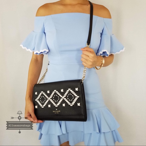 🔽Kate spade Valencia Crossbody Black Flynn Street - Picture 3 of 7